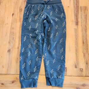 Tea Collection Kids Lightning Print Joggers sz 6